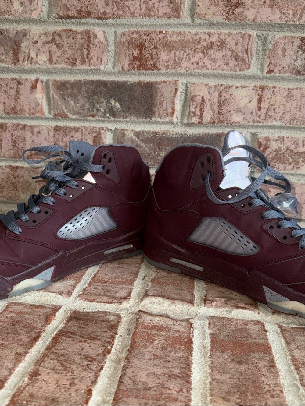Mens Jordan 5 retro burgundy High-Top Sneakers size 13 - Picture 5 of 12